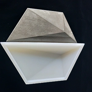 Trapezoidal cement wall brick wall decorative silicone mold