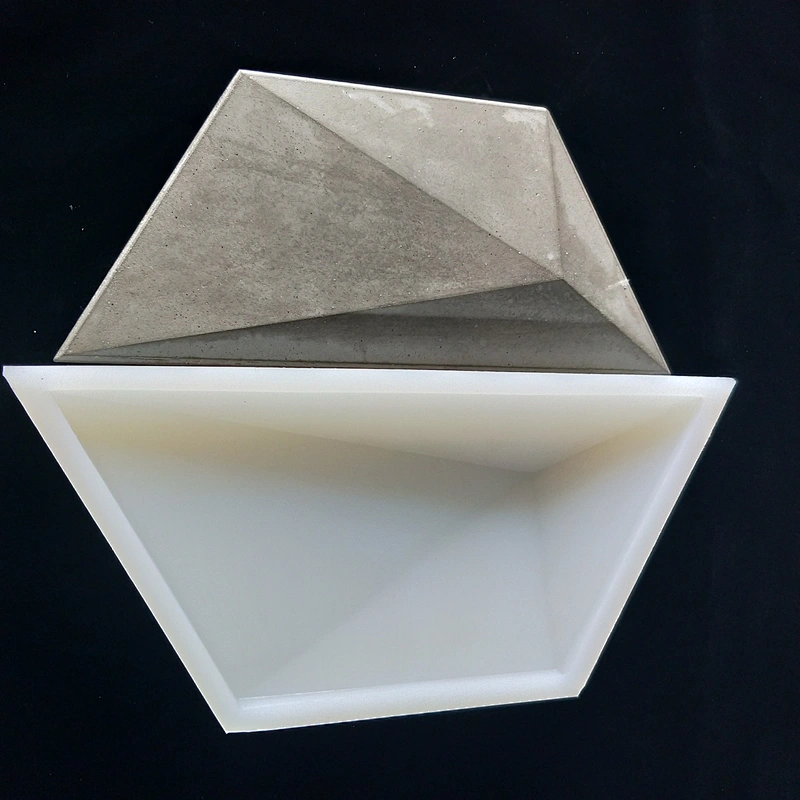 Trapezoidal cement wall brick wall decorative silicone mold