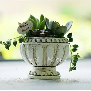 European Style Pot 3d Vase Molds Muti-meat Pot Molds Planter Silica gel Concrete Silicone Mold for Home Decorations