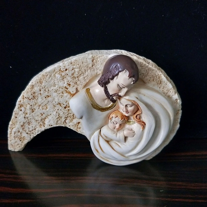 Catholic Holy Family Three Infant Virgin Mary Sleeping Angels Christmas Soap Silicone Mold for Church Gifts Characters