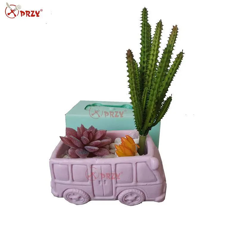 New series Car ornaments, succulents silicone mold, planter pot