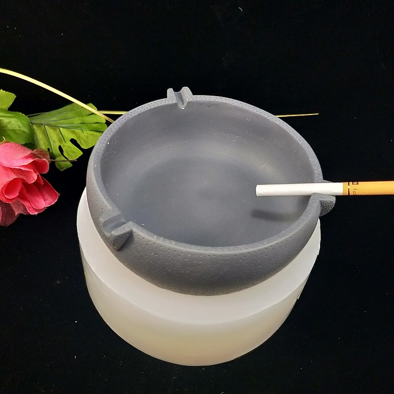 Round Cement Ashtray DIY Home Decoration Silicone Mould