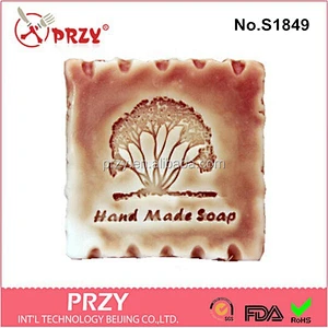 S1849 PRZY Wholesale tree stampted silicone soap molds
