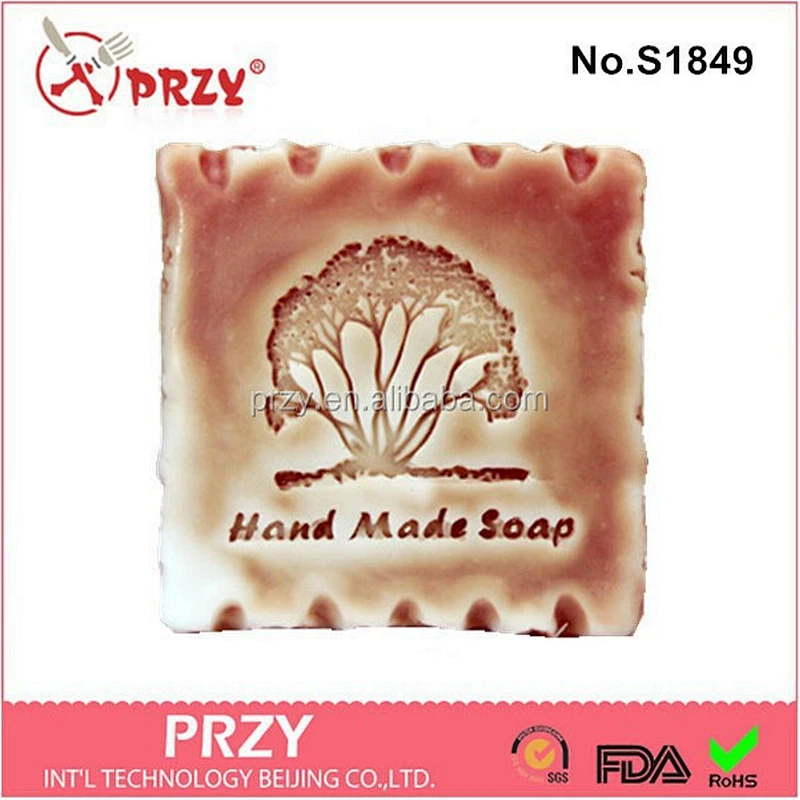S1849 PRZY Wholesale tree stampted silicone soap molds