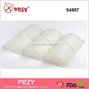half-cylinder shape silicone soap molds GOOD handmade silicone molds
