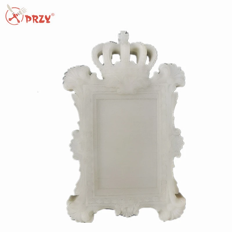Crown mirror frame shape making resin decoration silicone mold