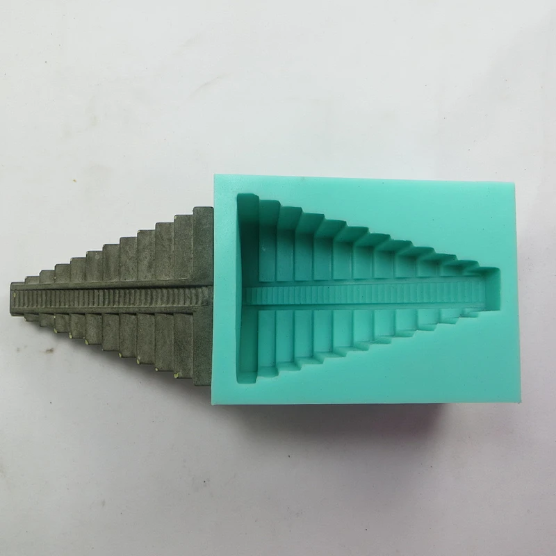 Creative desktop decoration of silicone mold for trapezoidal cement tower