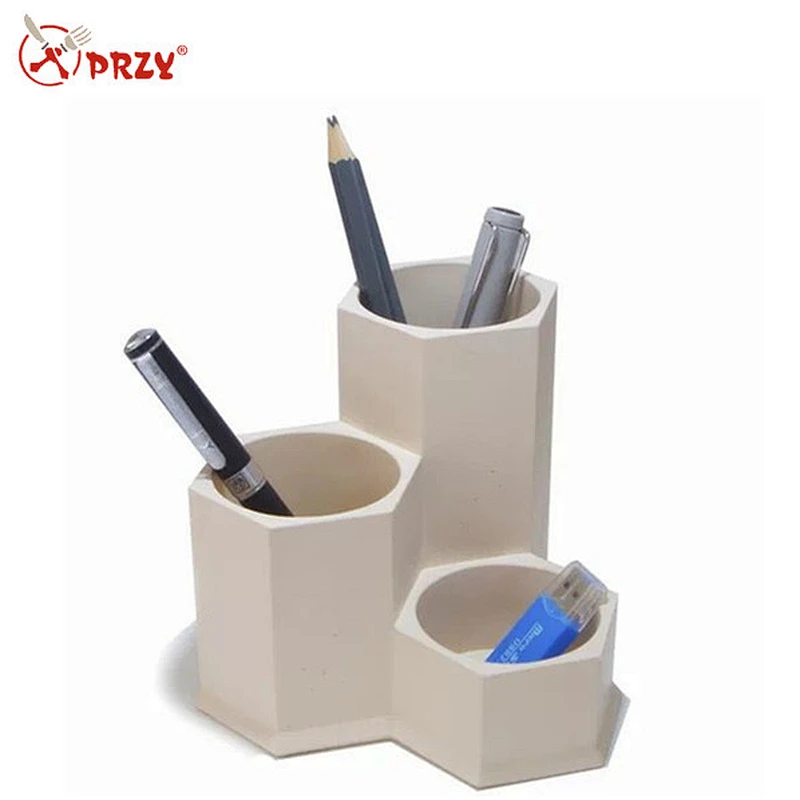 Concrete Creative Pen Holder Storage Box Dresser Jewelry Box Silicone Mould