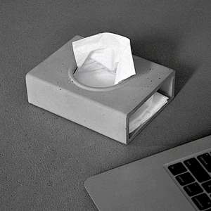 S9186  Cement Office utensils concrete molds concrete tissue box molds pen holder cement molds