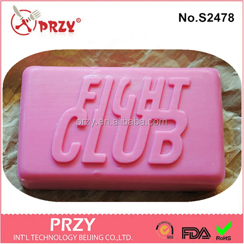 PRZY silicone fight club soap mold DIY handmade soap mold for soap making