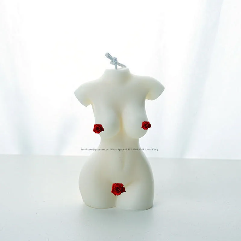 Factory price 3D Female Candle molds Silicone  Resin  Male body  Decorations handmade male body soap silica mold