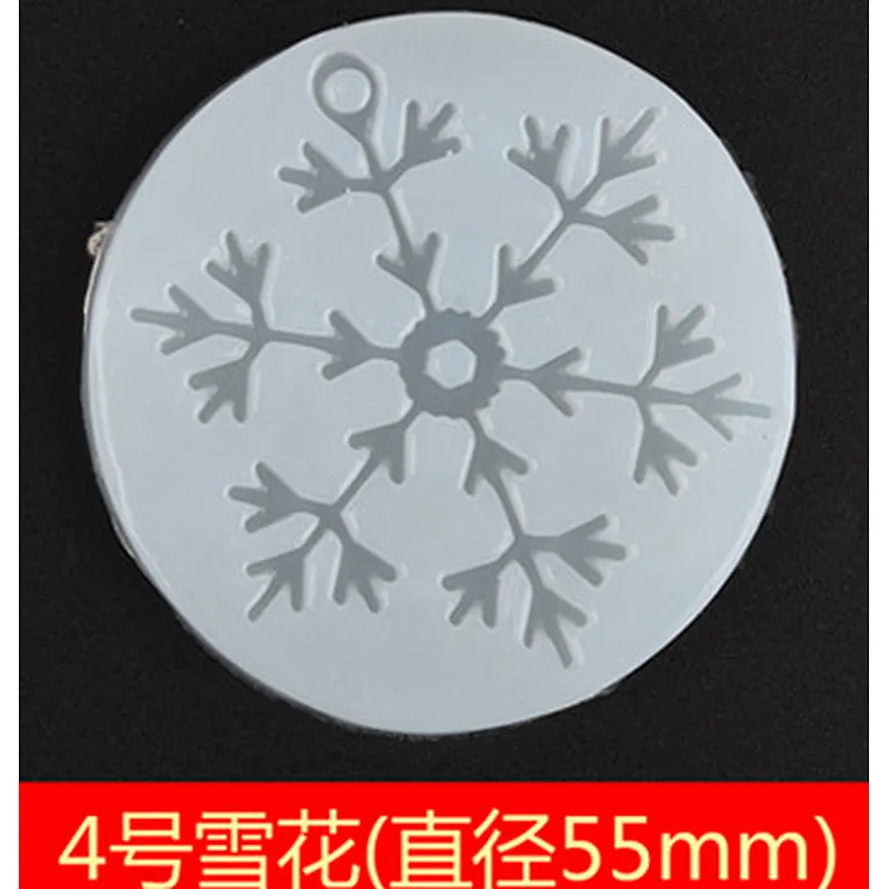 Handmade Crystal Epoxy Snowflake Pendant Silicone Mold