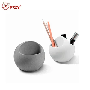 Silicone mold for cement concrete pen case brush pot