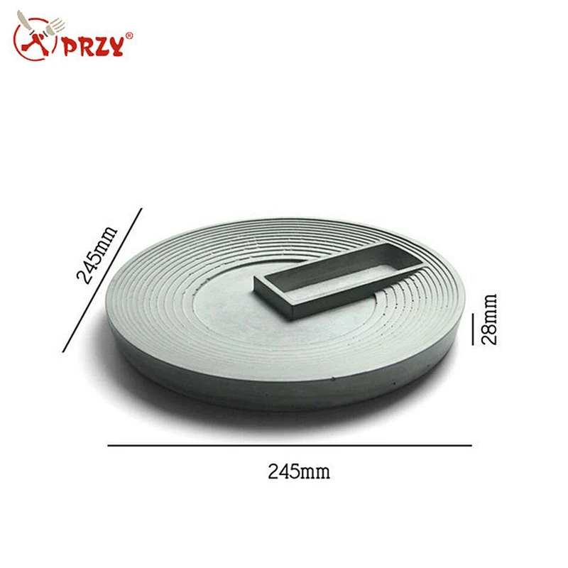 Cement tray concrete container table decoration silicone mold