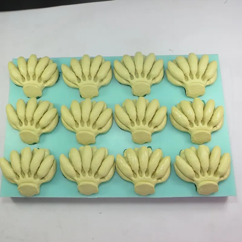 12 bar banana shaped fruit series silicone soap handmade soap mold
