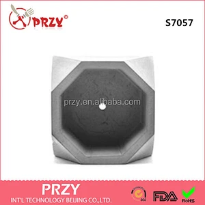 S7057 Concrete potted cement pots mold Silicone moulds for plant pot
