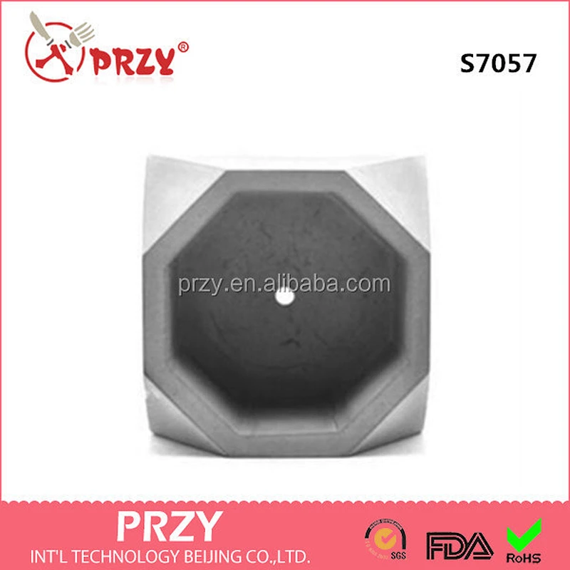 S7057 Concrete potted cement pots mold Silicone moulds for plant pot
