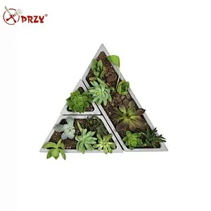 Office desktop cement flower pot container combination silicone mold
