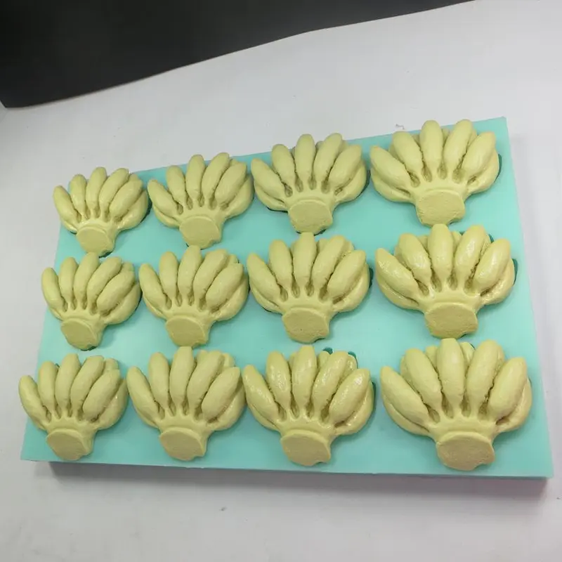 12 bar banana shaped fruit series silicone soap handmade soap mold