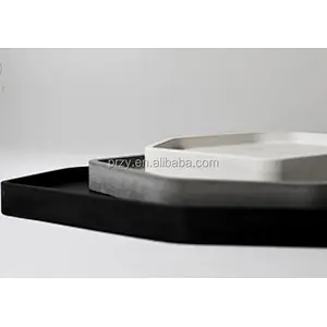 PRZY 2018 new concrete Irregular polygons disk molds concrete home Nordic decorative fruit tray silicone molds