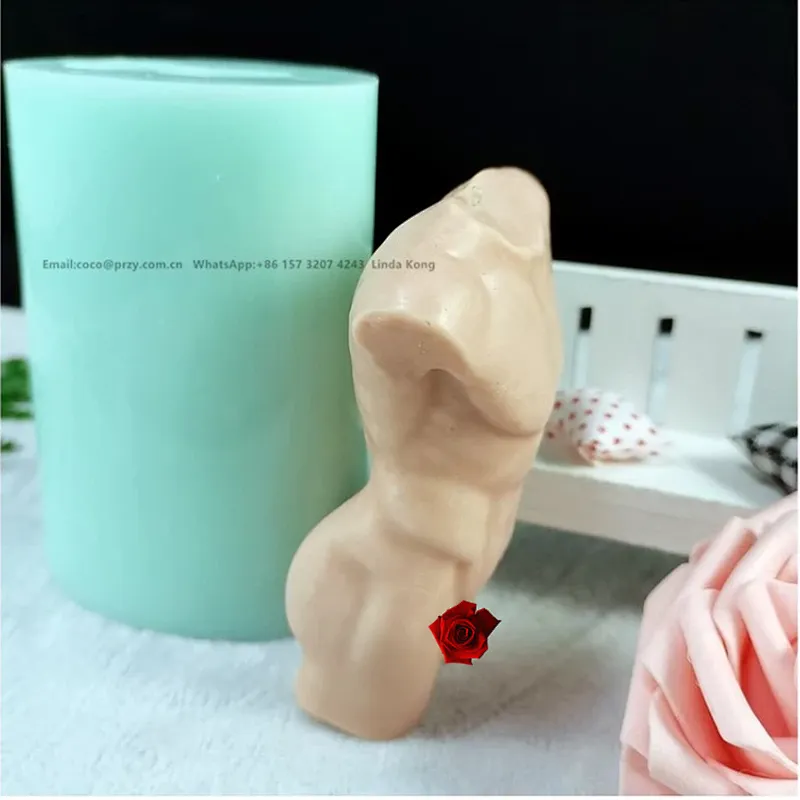 New 3D  Female body Candle mold Male Body soap silica Molds  human Statue Plaster crafts molds  Resin