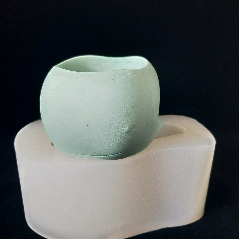 Whale shape silicone cement flower pot mould