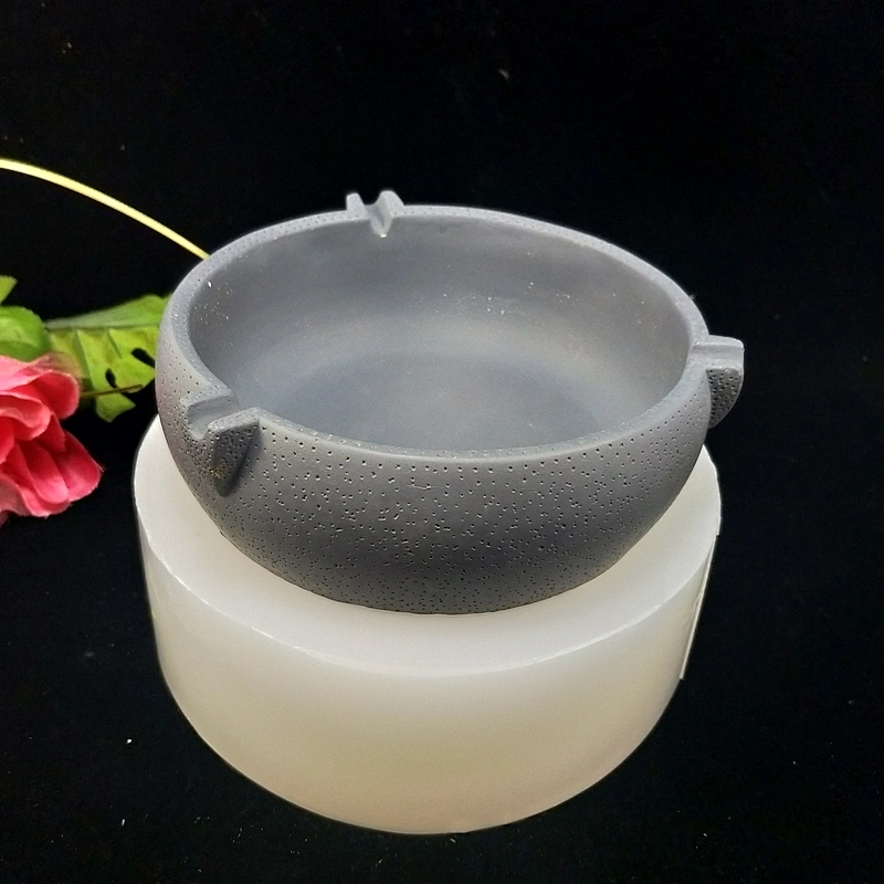 Round Cement Ashtray DIY Home Decoration Silicone Mould