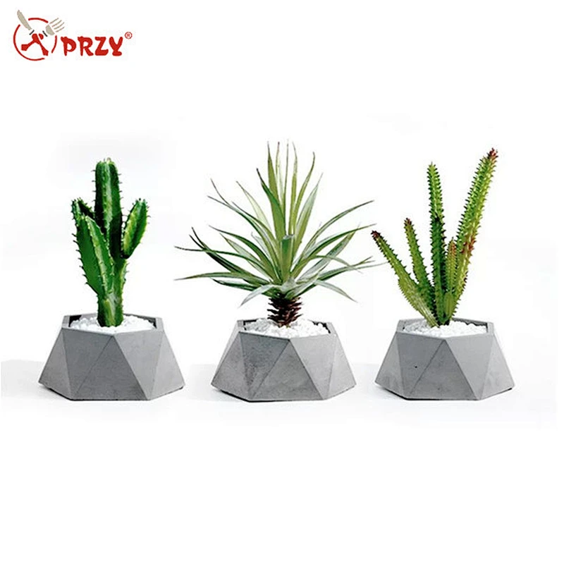 Cement plant potted home decoration flower pot cactus decoration silicone mold