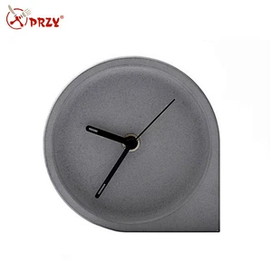 Concrete bedroom cement clock ornament silicone mold