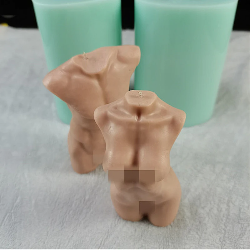 Body abstract art scented candle home decoration silicone mold
