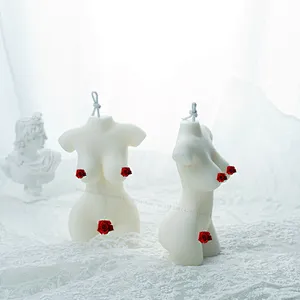 Factory price 3D Female Candle molds Silicone  Resin  Male body  Decorations handmade male body soap silica mold