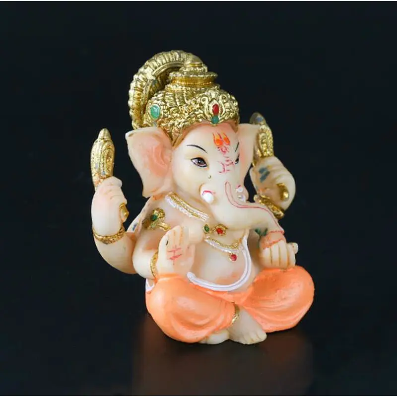 QT0082 Indian god Elephant trunk God resin clay silicone soap mold candle mould