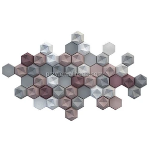 PRZY Food Grade Material Wall Decoration Geometric DIY Cement Silicone Molds