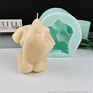 Original  3d Female body Candle molds Male Body soap silica mold Human Statue Cement crafts Molds
