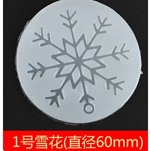 Handmade Crystal Epoxy Snowflake Pendant Silicone Mold