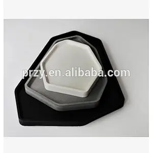 PRZY 2018 new concrete Irregular polygons disk molds concrete home Nordic decorative fruit tray silicone molds