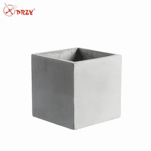 24 cm cube cement flower pot square concrete silicone mold