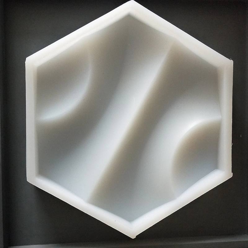 Hexagonal cement wall tile decorative silicone mold