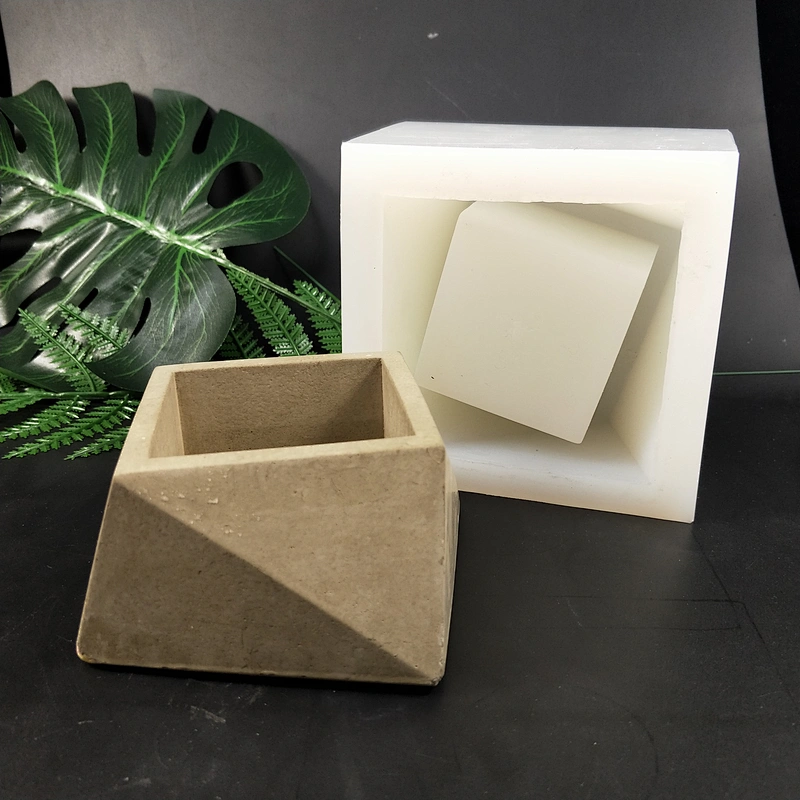 Cement plant potted home decoration flower pot cactus decoration silicone mold