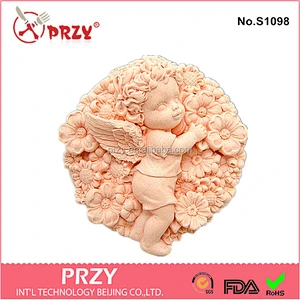 Handmade Fairy Flora in her blooming garden 2D Soap mold