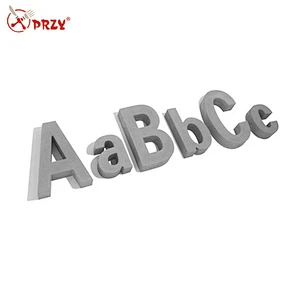 Concrete cement decoration alphabet wall decoration silicone mold