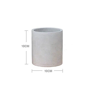Cement flower pot round Put together mini silicone mold