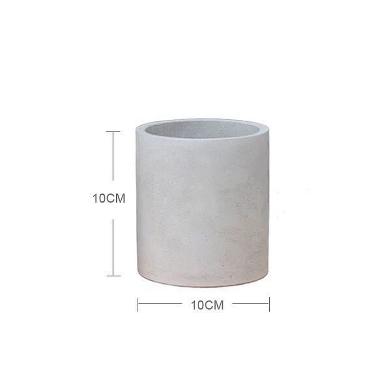 Cement flower pot round Put together mini silicone mold
