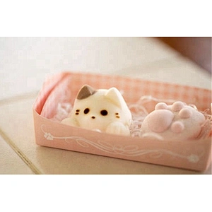 food grade material cotton candy coffee cat silicone mold for Marshmallow