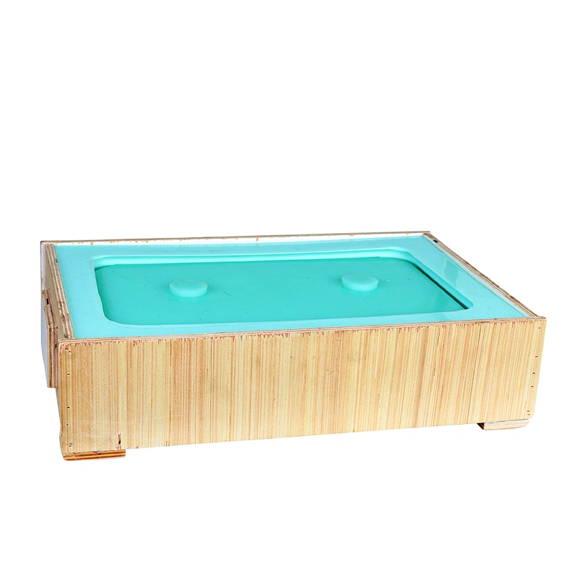PRZY home decoration big rectangle resin flower pot silicone mold for planter