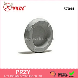 S7044 Round Cement concrete ashtray shape silicone soap mold