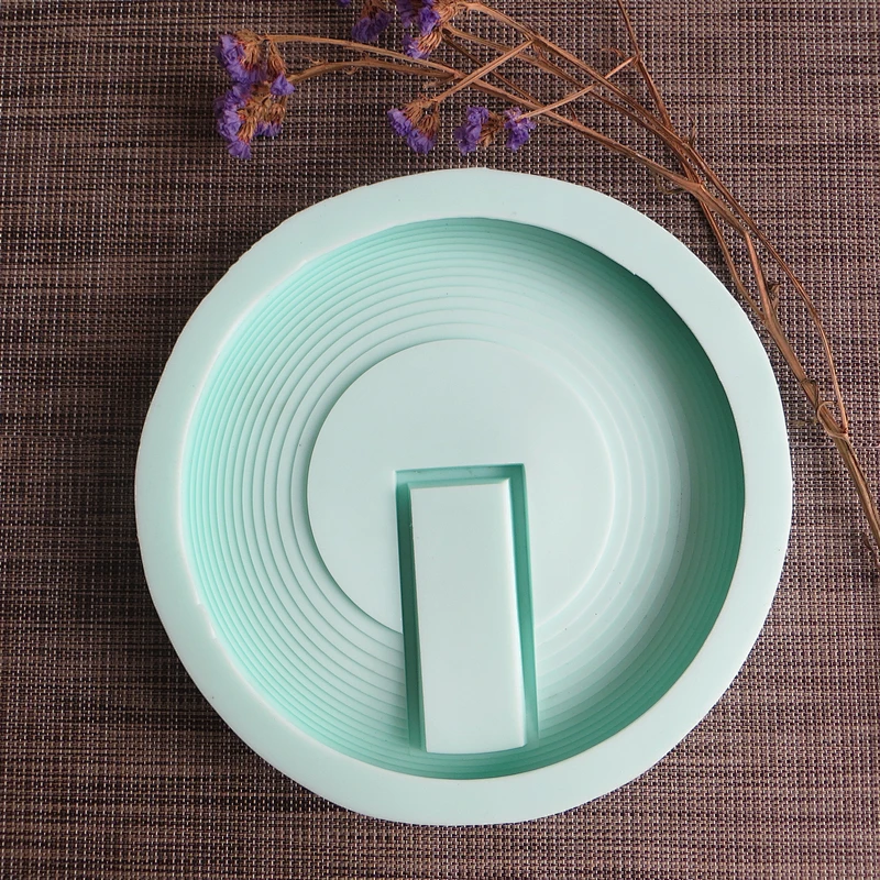Cement tray concrete container table decoration silicone mold