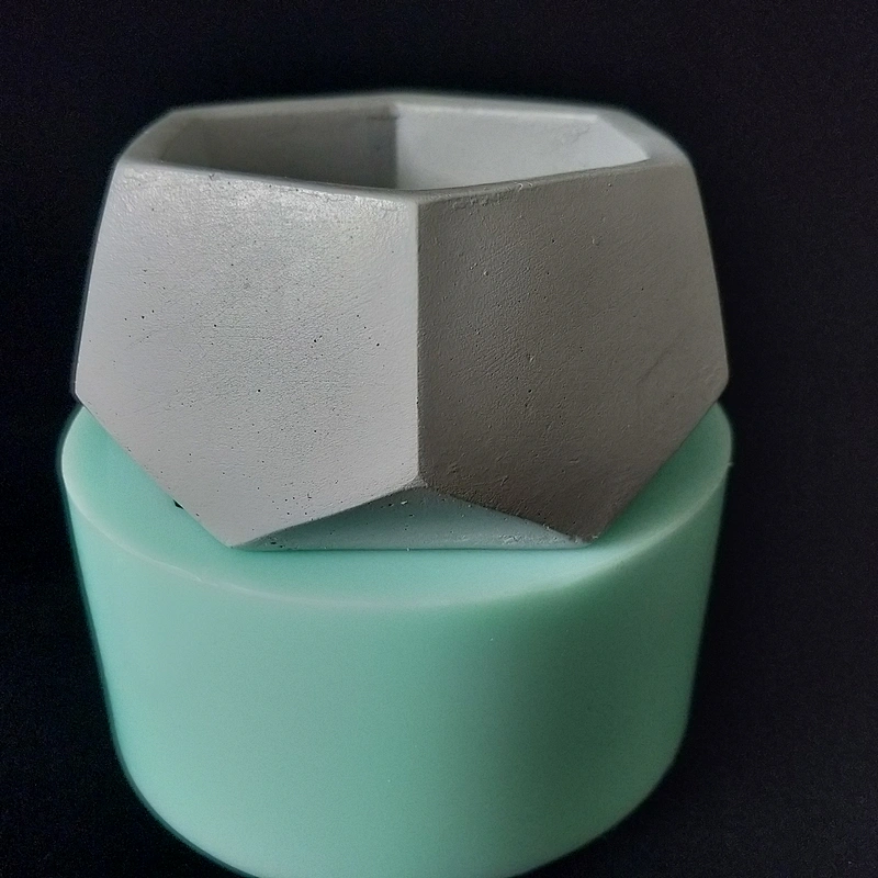 Plant pot cement gypsum pot home decoration Silicone Mold