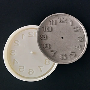 Desktop wall decoration cement digital clock silicone mold