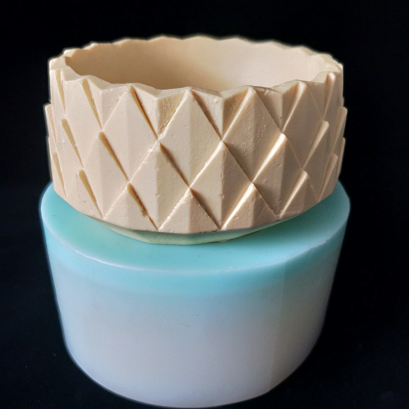 Gardening Silicone Mold for Round Cement Flower Pot